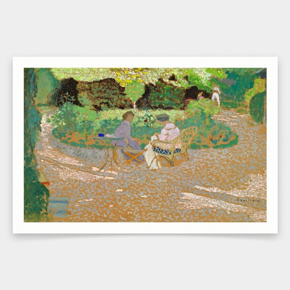 Edouard Vuillard,in the Garden 1898,art Prints,vintage Art
