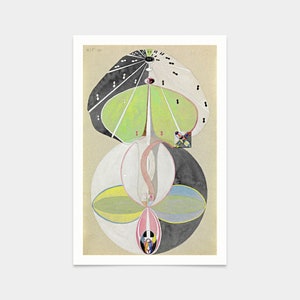 Hilma af Klint,Baum des Wissens,Abstrakte Wandkunst,Kunstdrucke,Vintage Kunst,Leinwand Wandkunst,berühmte Kunstdrucke,V2507