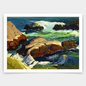 George Wesley Bellows,Sun Glow,art prints,Vintage art,canvas wall art,famous art prints,V3910