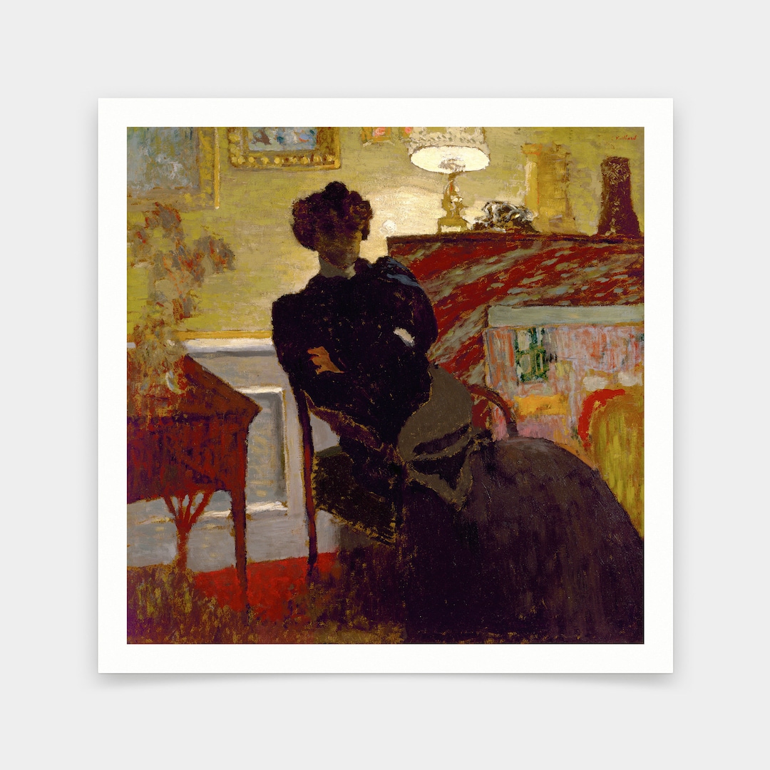 Edouard Vuillard,madame Hessel at Home,art Prints,vintage Art