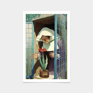 Newell Convers Wyeth,Thumbelina,art prints,Vintage art,canvas wall art,famous art prints,2V120