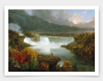 Thomas Cole,distant View of Niagara Falls, 1830,large Wall Art