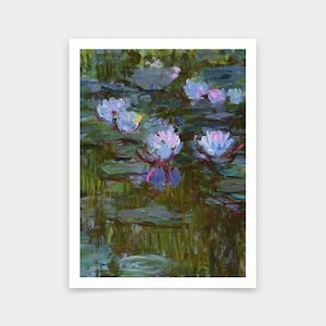 Claude Monet,Waterlilies,art prints,Vintage art,canvas wall art,famous art prints, V5518