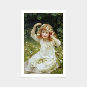 Frederick Morgan,Marguerites, 1889,art prints,Vintage art,canvas wall art,famous art prints,V2422