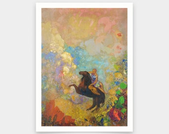 オディロン・ルドン - ペガサスに乗るミューズ（1900年） - クラシック