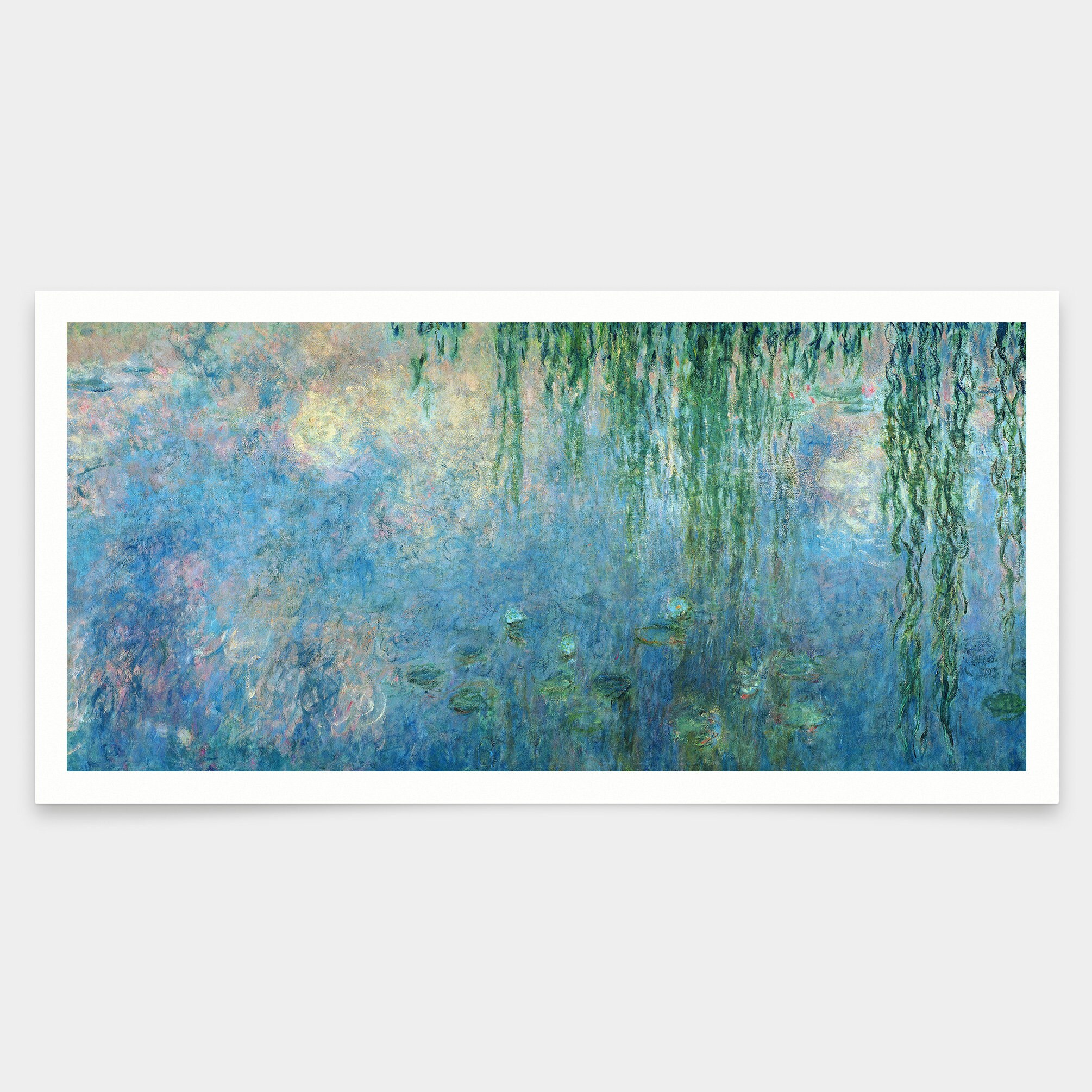 Claude Monet,waterlilies Morning With Weeping Willows,art Prints,vintage  Art,canvas Wall Art,famous Art Prints,v7805 - Etsy, image size:2010x2010