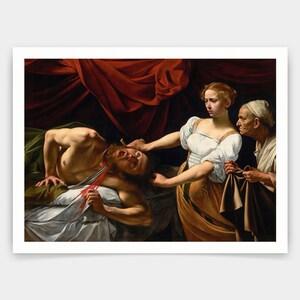 Michelangelo Merisi,Judith and Holofernes,art prints,Vintage art,canvas wall art,famous art prints,q1237
