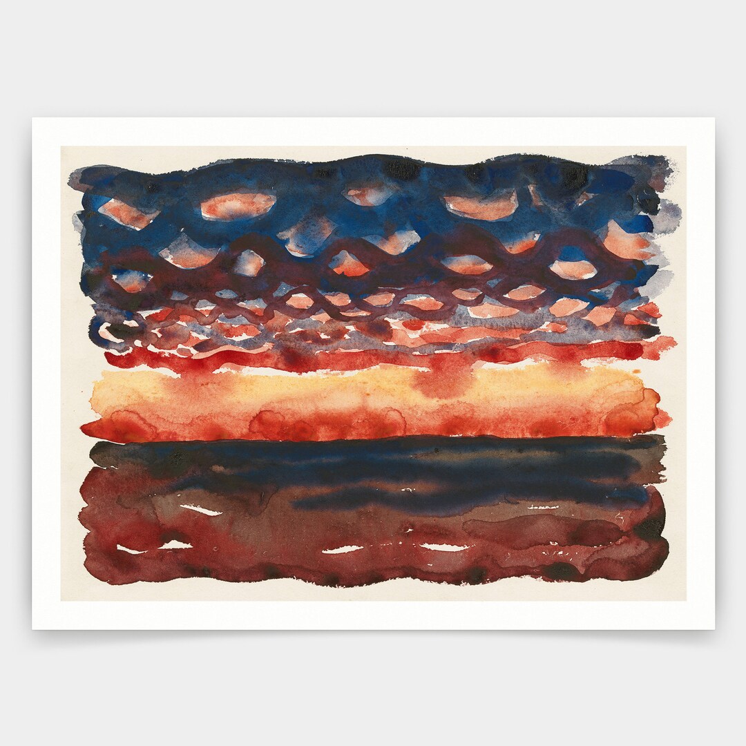 Georgia O'keeffe,sunrise and Little Clouds No. II, 1916,art Prints ...