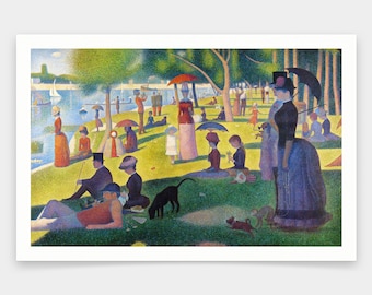 グランド・ジャット島の日曜日（1884年）ジョルジュ・スーラによる複製