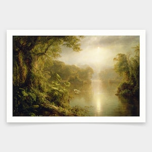 Frederic Edwin Church,The River of Light,art prints,Vintage art,canvas wall art,famous art prints,V1373