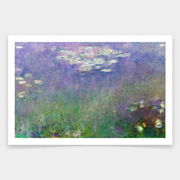 Claude Monet,Water Lilies (Agapanthus) (1)-sharpen-sharpen,art prints,Vintage art,canvas wall art,famous art prints,q1638