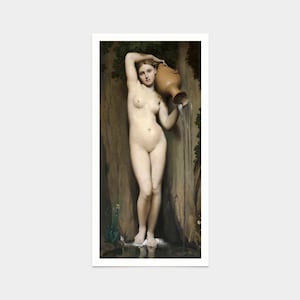 Jean Auguste Dominique Ingres,The Spring,art prints,Vintage art,canvas wall art,famous art prints,vertical narrow prints,V7435