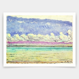 Ferdinand Hodler,The Lake By Ferdinand Hodler,art prints,Vintage art,canvas wall art,famous art prints,V3717
