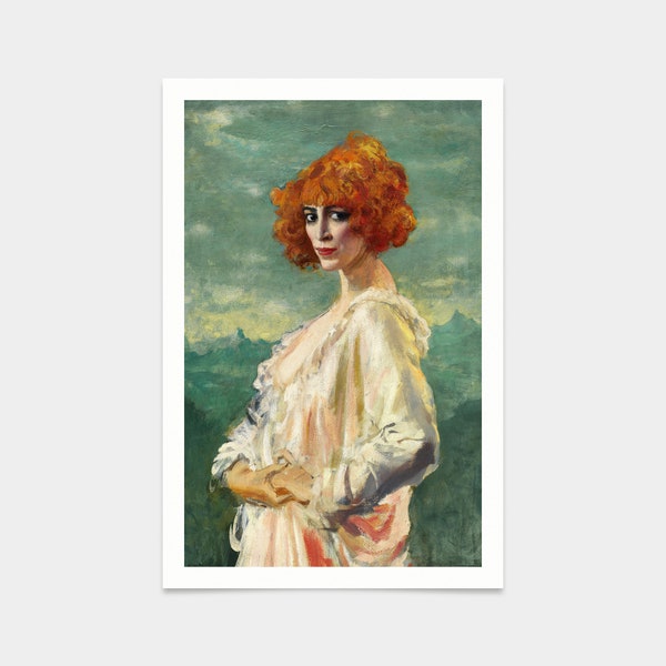 Augustus Edwin John,The Marchesa Casati,estampes d’art,art vintage,art mural sur toile,estampes d’art célèbres,q2181