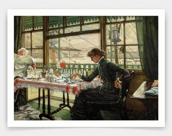 ジェームズ・ティソ、Hush!、フランスの画家、額装用蔵書票、美術