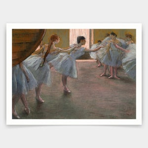 Edgar Degas,Ballet Rehearsal 1877,art prints,Vintage art,canvas wall art,famous art prints,q941