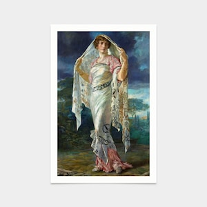 Mariano Fortuny y Madrazo,Henriette dressed as a Pompeian,art prints,Vintage art,canvas wall art,famous art prints,q2537