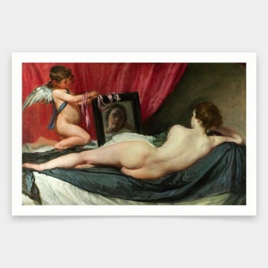 Diego Velazquez,The Toilet of Venus,art prints,Vintage art,canvas wall art,famous art prints,V1205