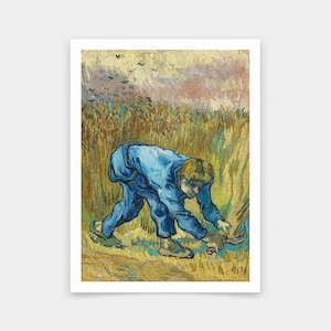 Vincent van Gogh,The Reaper,after Millet,art prints,Vintage art,canvas wall art,famous art prints,V6848