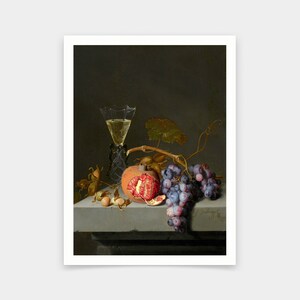 Jacob van Walscapelle,Still Life with Fruit,art prints,Vintage art,canvas wall art,famous art prints,V6060