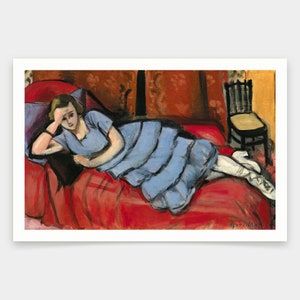Henri Matisse,The Red Sofa (Le Canapé rouge) 1921,Kunstdrucke,Vintage Kunst,Leinwand Wandkunst,berühmte Kunstdrucke,q1735