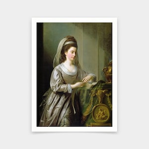 Nathaniel I Hone,The Hon. Mrs Nathaniel Curzon, 1778,art prints,Vintage art,canvas wall art,famous art prints,V6413