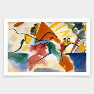 Wassily Kandinsky,Impression V (Park),art prints,Vintage art,canvas wall art,famous art prints,q2140