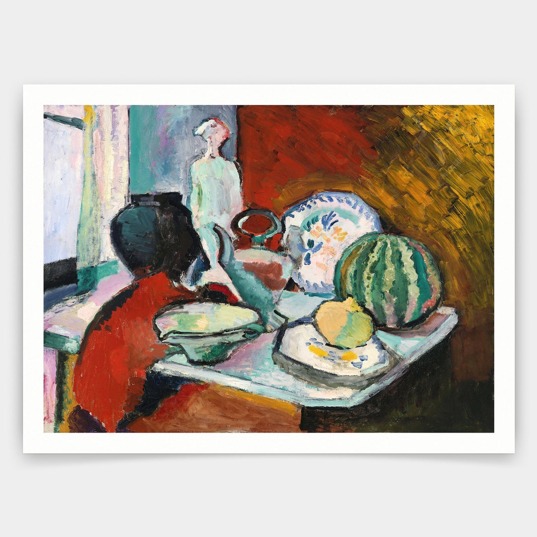 Henri Matisse,dishes and Melon,assiettes Et Melon,1906,art Prints