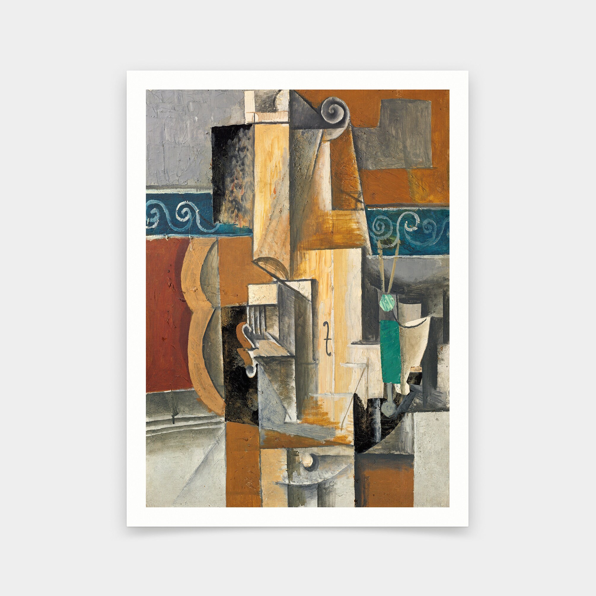 PABLO PICASSO VINTAGE POCHOIR 3 MUSICIANS FIGURE PORTRAIT