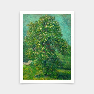 Vincent van Gogh,Horse Chestnut Tree in Blossom,art prints,Vintage art,canvas wall art,famous art prints,q677