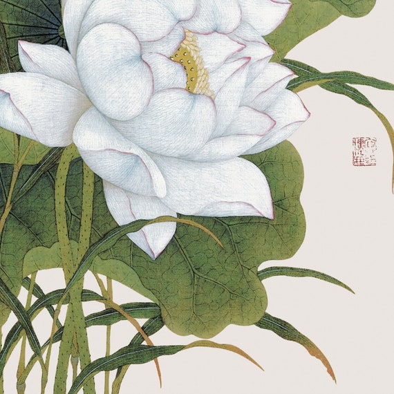 Yu Zhi,lotus and Dragonfly,chinese Painting,art Prints,vintage Art