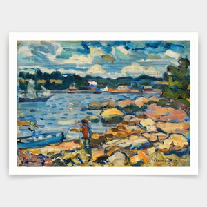 Maurice Brazilië Prendergast, Brooksville, Maine, art prints, Vintage kunst, canvas kunst aan de muur, beroemde kunst prints, V4611