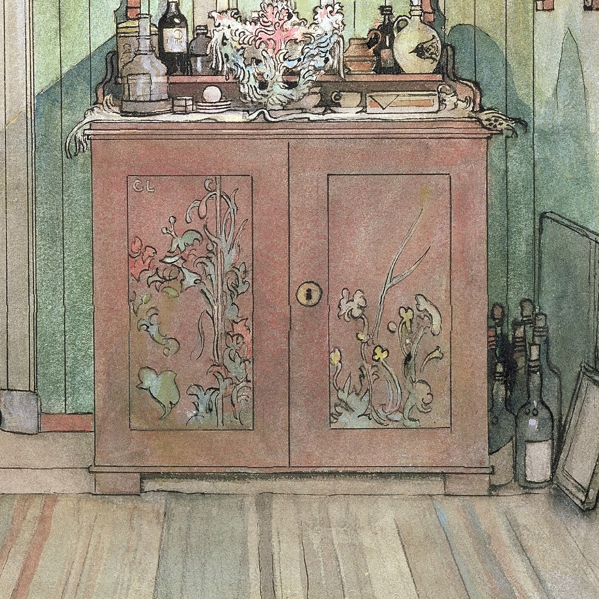 Carl Larsson,between Christmas and New Year,art Prints