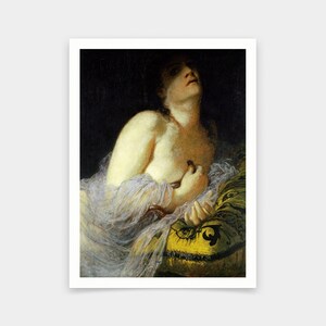 Arnold Bocklin,The Death of Cleopatra,art prints,Vintage art,canvas wall art,famous art prints,V5350