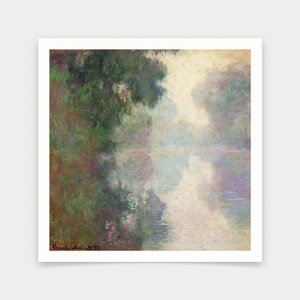 Claude Monet,The Seine at Giverny, Morning Mists,art prints,Vintage art,canvas wall art,famous art prints,V7011