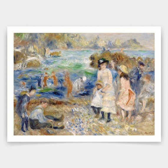 ピエール・オーギュスト・ルノワール、海辺の子供たち、ガーンジー島