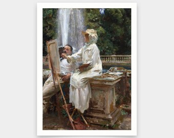 ジョン・シンガー・サージェント作「噴水、ヴィラ・トルロニア