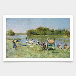 Giovanni Boldini,washerwomen,art prints,Vintage art,canvas wall art,famous art prints,V1437