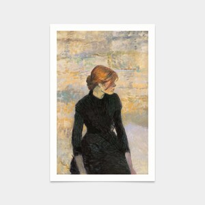 Henri De Toulouse-Lautrec, Pierreuse, Vrouwelijk portret, kunst prints, Vintage kunst, canvas kunst aan de muur, beroemde kunst prints, V2492