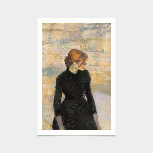 Henri De Toulouse-Lautrec,Pierreuse,Female portrait,art prints,Vintage art,canvas wall art,famous art prints,V2492