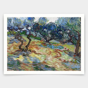 Vincent van Gogh,Olive Trees,art prints,Vintage art,canvas wall art,famous art prints,q1451