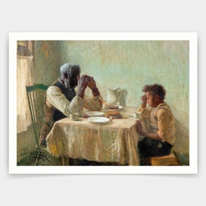 Henry Ossawa Tanner,Thankful Poor,impresiones de arte,Arte vintage,arte de pared de lienzo,grabados de arte famosos,V4147