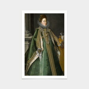 Joseph Heintz el Viejo, konstanze Von Habsburg, archiduquesa de Austria Central, más tarde reina de Polonia, grabados de arte, vintage, grabados famosos, V2676