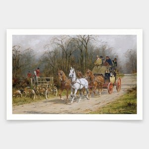 George Wright, En un camino abierto, impresiones de arte, arte vintage, arte de pared de lienzo, impresiones de arte famosas, V1421