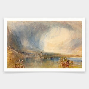 Joseph Mallord William Turner,Fluelen, vom Vierwaldstättersee,Kunstdrucke,Vintage Kunst,Leinwand Wandkunst,berühmte Kunstdrucke,V1788