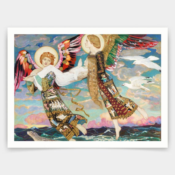John Duncan,saint Bride,art Prints,vintage Art,canvas Wall Art