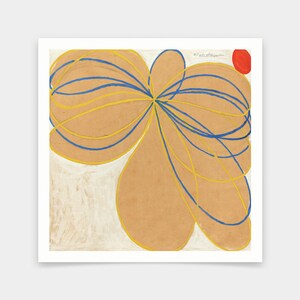 Hilma af Klint,The Seven-Pointed Star,Abstract Wall Art,art prints,Vintage art,canvas wall art,famous art prints,V7143