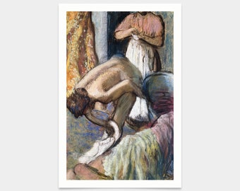 Edgar Degas,Breakfast after the Bath,art prints,Vintage art,canvas wall art,famous art prints,V2354