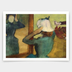 Edgar Degas, Hos hattmakaren, konsttryck, Vintagekonst, canvastavlor, kända konsttryck, q940