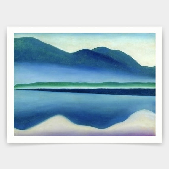 Georgia O'keeffe,lake George, Formerly Reflection Seascape